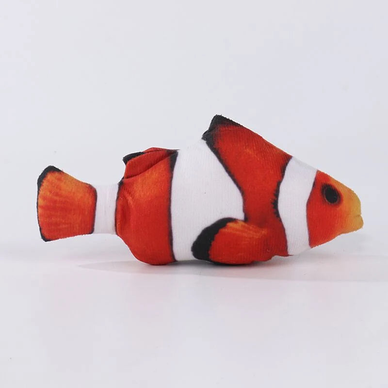 New Design Plush Fish Cat Toy Durable Bite-Resistant Interactive Toy Catnip Stuffed Pet Plaything