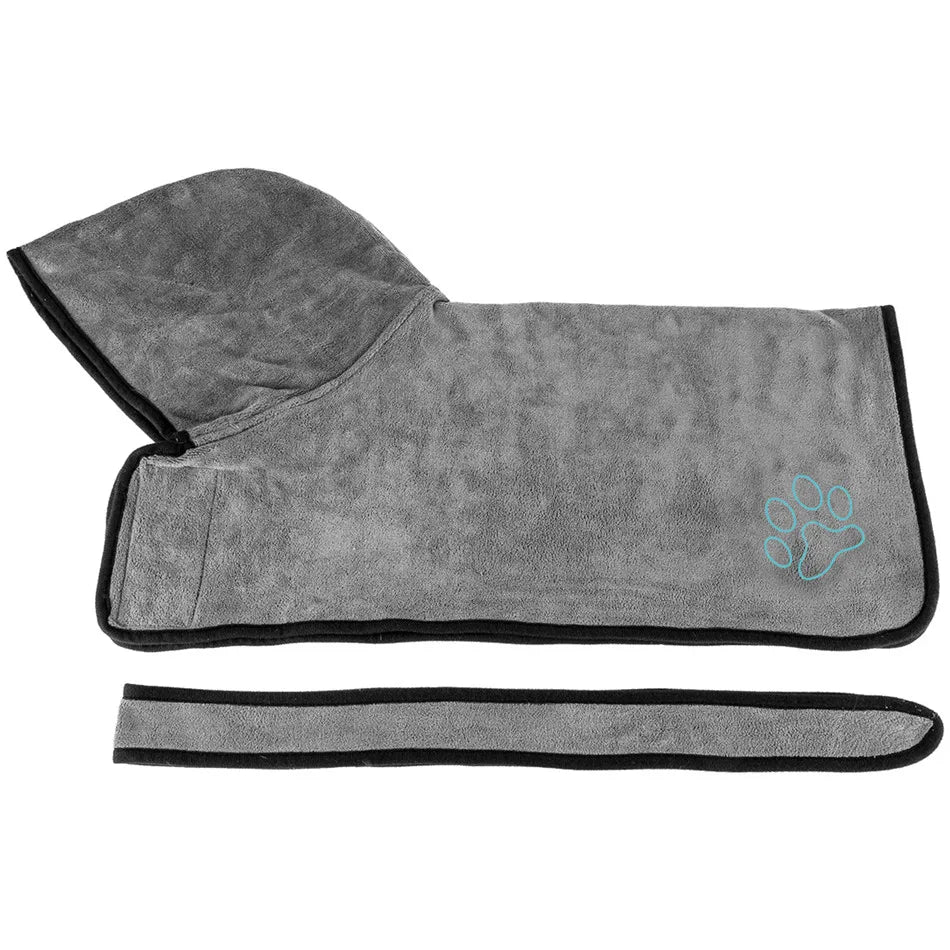 Dog Bathrobe XS-XL Pet Dog Bath Towel for Small Medium Large Dogs 400G Microfiber Super Absorbent Pet Drying Towel