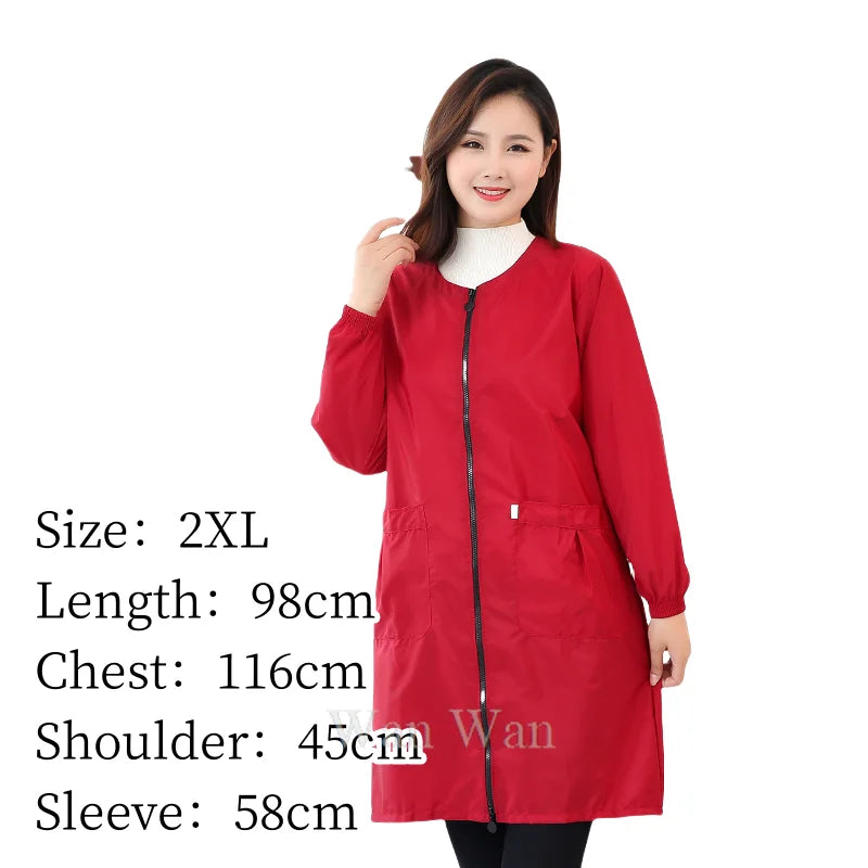 Dog Grooming Uniform Pet Groomer Waterproof Gown Hairdressing Work Clothes Beauty Salon Robe Hairdresser Uniforms Women Y0716