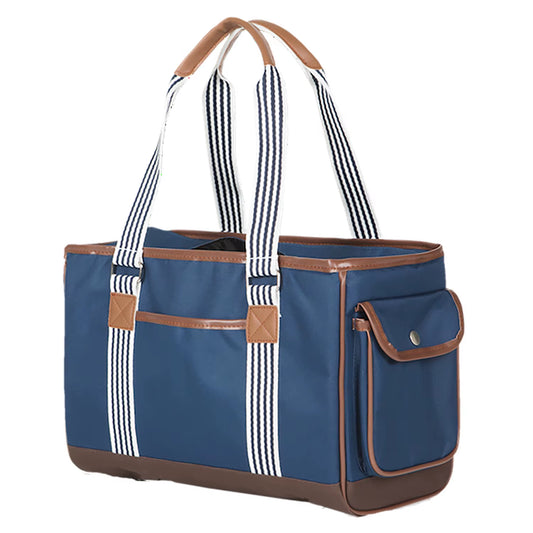 Portable Dog Cat Carrier Bag Waterproof Lining Pet Travel Shoulder Bag Comfort Breathable Handbag