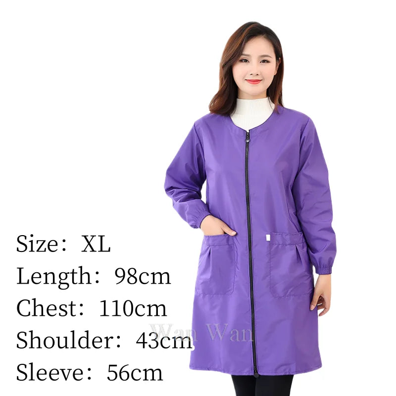 Dog Grooming Uniform Pet Groomer Waterproof Gown Hairdressing Work Clothes Beauty Salon Robe Hairdresser Uniforms Women Y0716