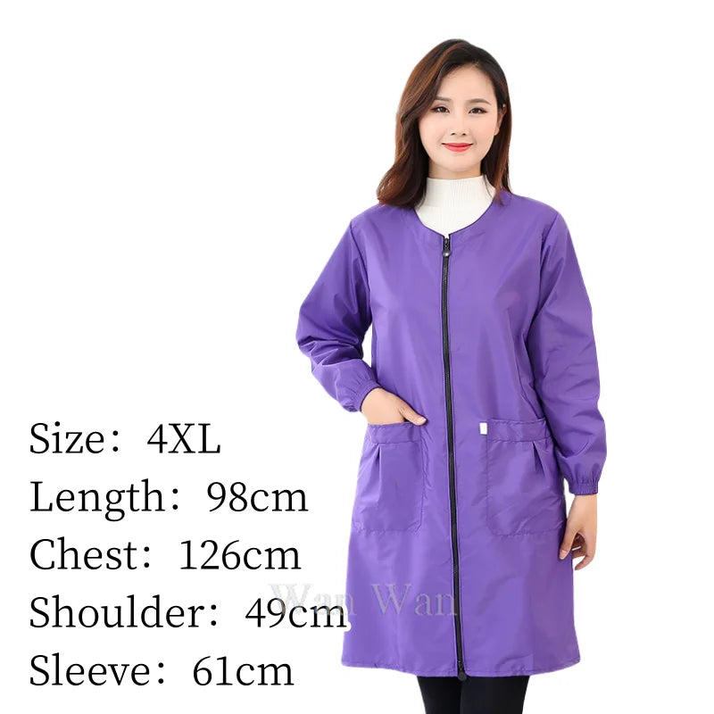 Dog Grooming Uniform Pet Groomer Waterproof Gown Hairdressing Work Clothes Beauty Salon Robe Hairdresser Uniforms Women Y0716