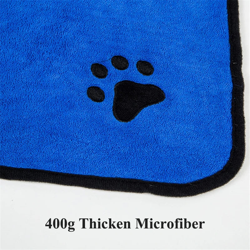 Dog Bathrobe XS-XL Pet Dog Bath Towel for Small Medium Large Dogs 400G Microfiber Super Absorbent Pet Drying Towel