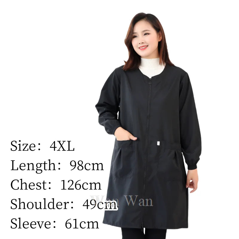 Dog Grooming Uniform Pet Groomer Waterproof Gown Hairdressing Work Clothes Beauty Salon Robe Hairdresser Uniforms Women Y0716