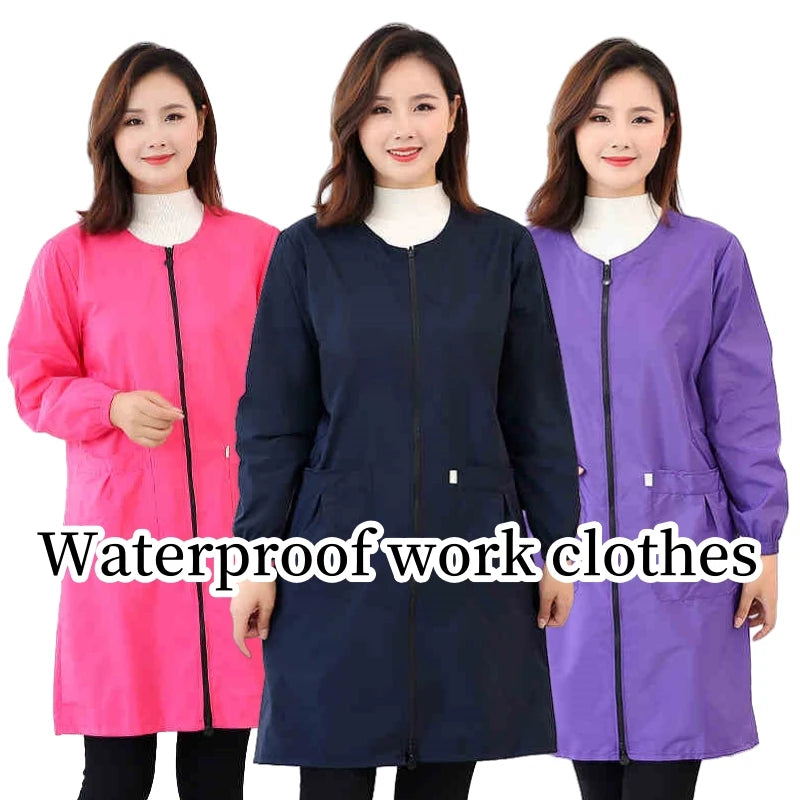 Dog Grooming Uniform Pet Groomer Waterproof Gown Hairdressing Work Clothes Beauty Salon Robe Hairdresser Uniforms Women Y0716