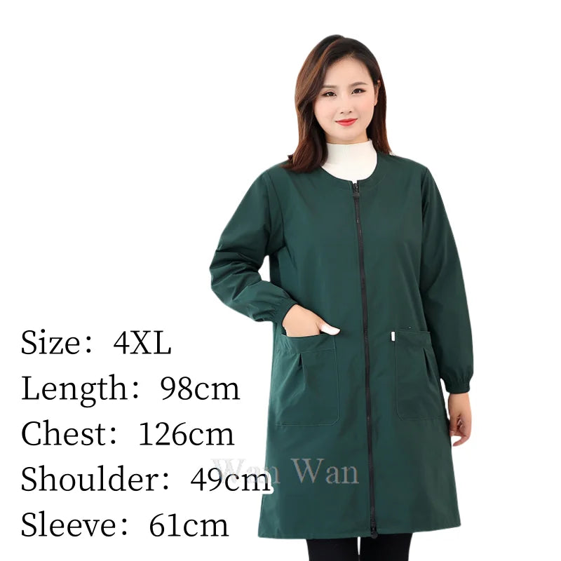 Dog Grooming Uniform Pet Groomer Waterproof Gown Hairdressing Work Clothes Beauty Salon Robe Hairdresser Uniforms Women Y0716