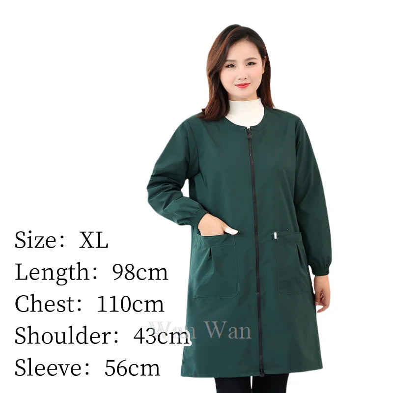 Dog Grooming Uniform Pet Groomer Waterproof Gown Hairdressing Work Clothes Beauty Salon Robe Hairdresser Uniforms Women Y0716