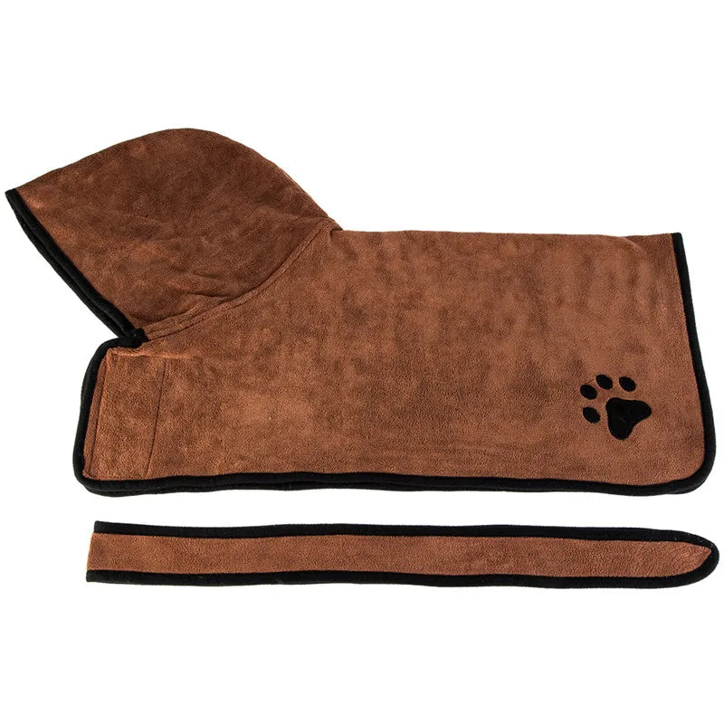 Dog Bathrobe XS-XL Pet Dog Bath Towel for Small Medium Large Dogs 400G Microfiber Super Absorbent Pet Drying Towel